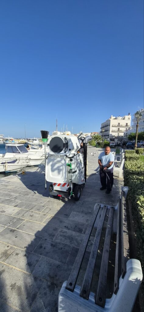 Πλύση με το Ηλεκτρικό Σάρωθρο ARIA 240 